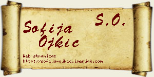 Sofija Ojkić vizit kartica